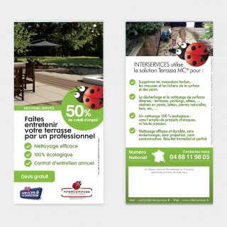 Flyer Nettoyage terrasse ( Avec votre tampon )